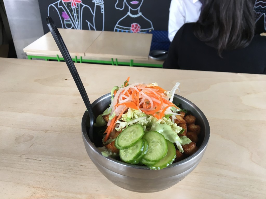 Vegan Bahn Mi Bowl with Kale. 