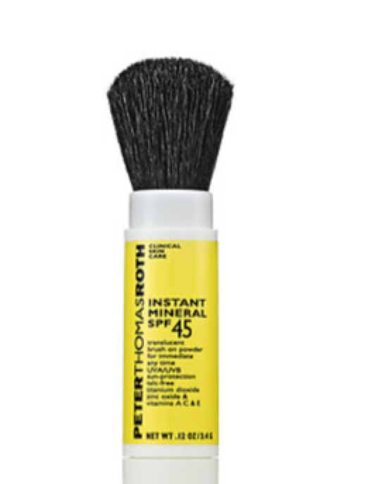 PETER THOMAS ROTH (available HERE) -Mineral sunscreen powder -Great to put on over makeup or liquid sunscreen -Fantastic for reapplying on the go 