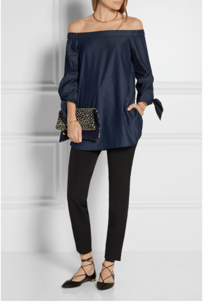 TIBI Off-the-shoulder Top: Available HERE