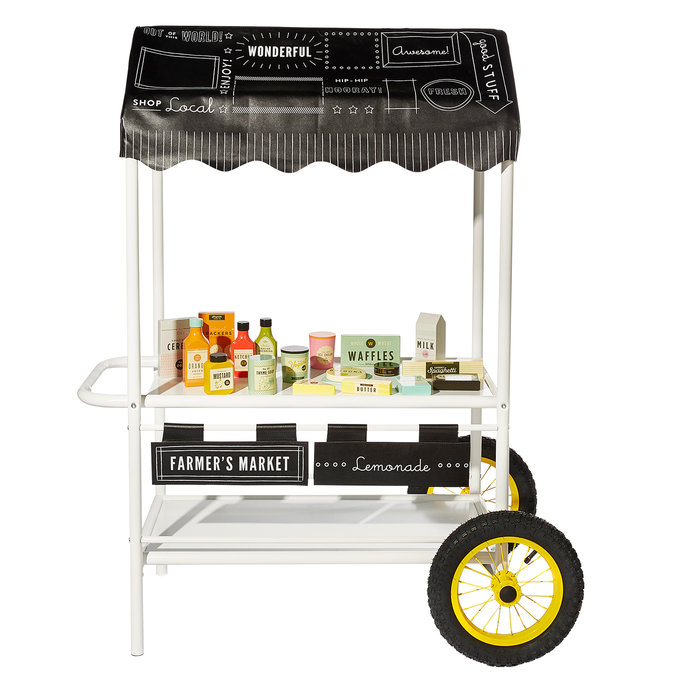 The Land of Nod Street Vendor Cart: It's never to early to encourage that entrepreneurial spirit! If you know a kid who loves to hold lemonade stands, this gift is perfect. $249, available HERE