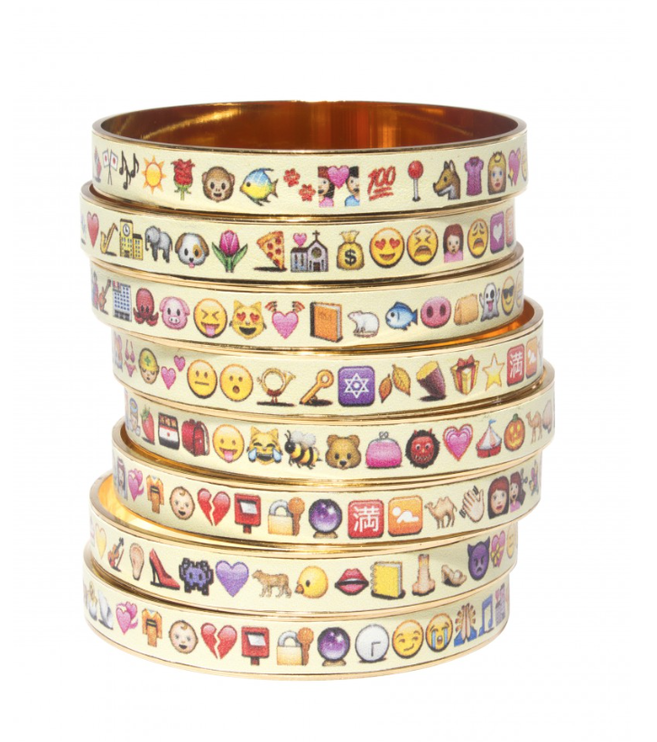 Bijoux de Famille Emoji Bangles: For kids- What little girl doesn't love emojis and bracelets?! These beautiful yet playful bangles will be a gift to remember. 200 Euros. 