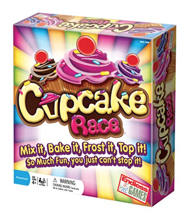 Cupcake Race Board Game: For little girls- The name itself is too good to resist! Costs $13.70. 